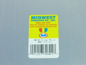 708-01 STYRENE MIRROR SILVER .040 (1.02mm)
